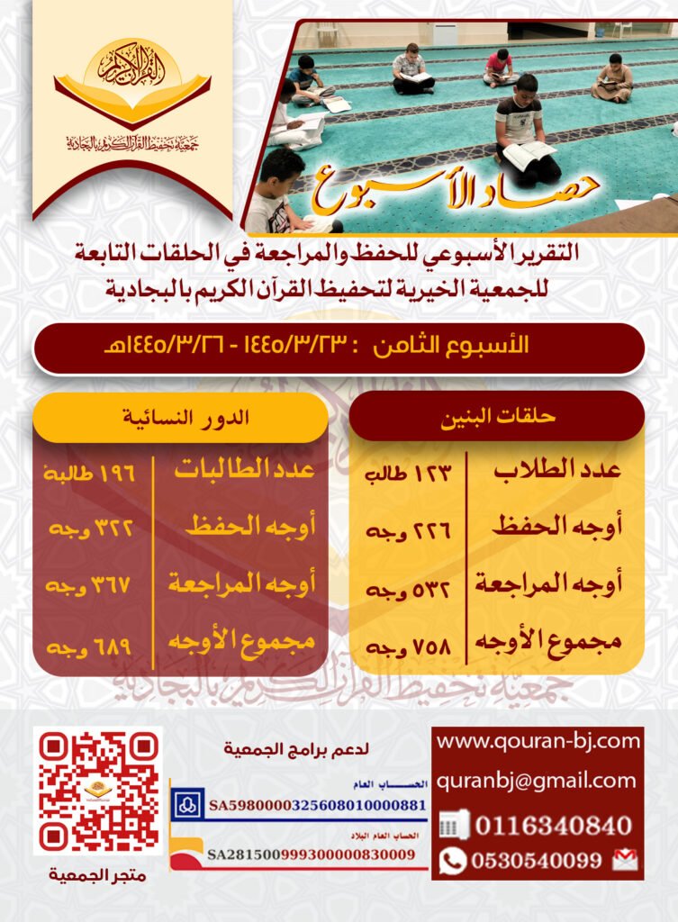 تقرير الأسبوع الثامن